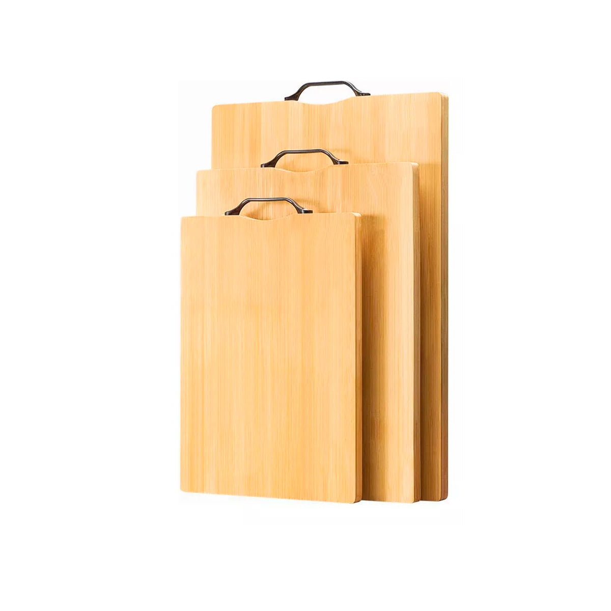 3pz Tabla De Bambú Madera Para Picar Alimentos Asa 38x28 34x24 30x20 Fácil Limpieza E Higiene Cómodo Diseño De Suspensión Duradera Y Resistente
