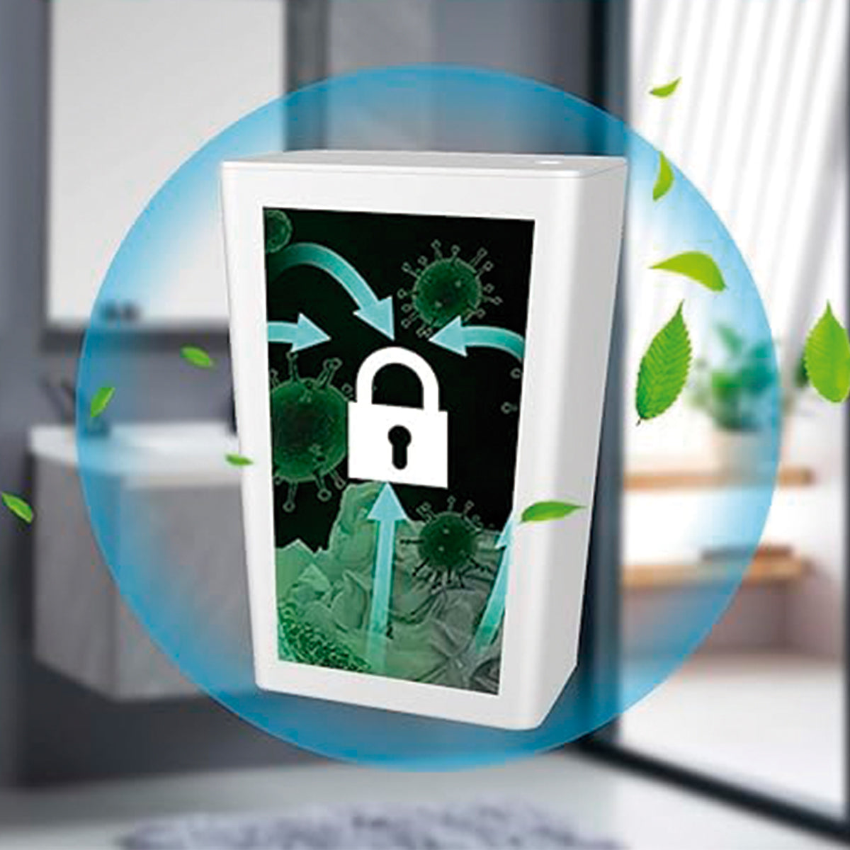 3 Botes EcoTidy 10L Blanco