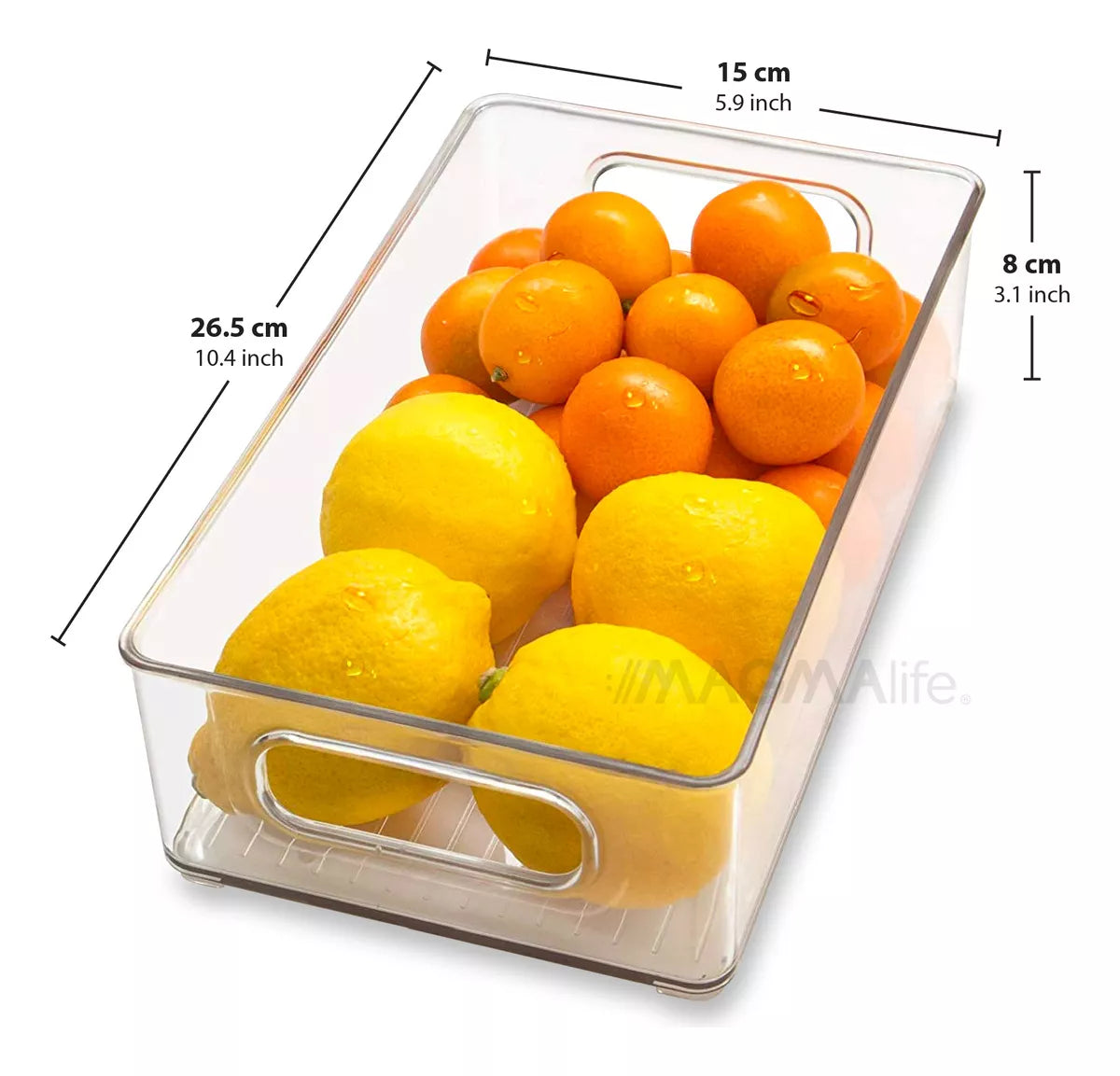 6 Organizadores Transparente de Cocina para Refrigerador