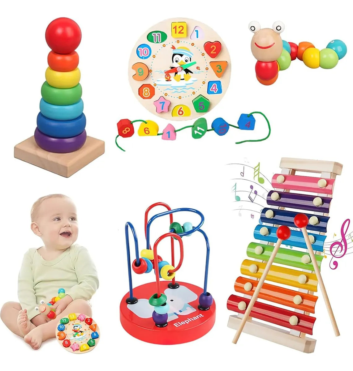 Paquete Didáctico Infantil de Estimulación Temprana – 5 Piezas