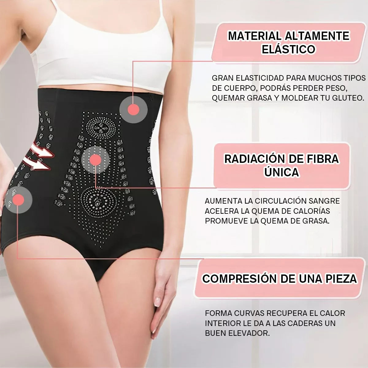 2 Panty Moldeadora Abdomen Pompi