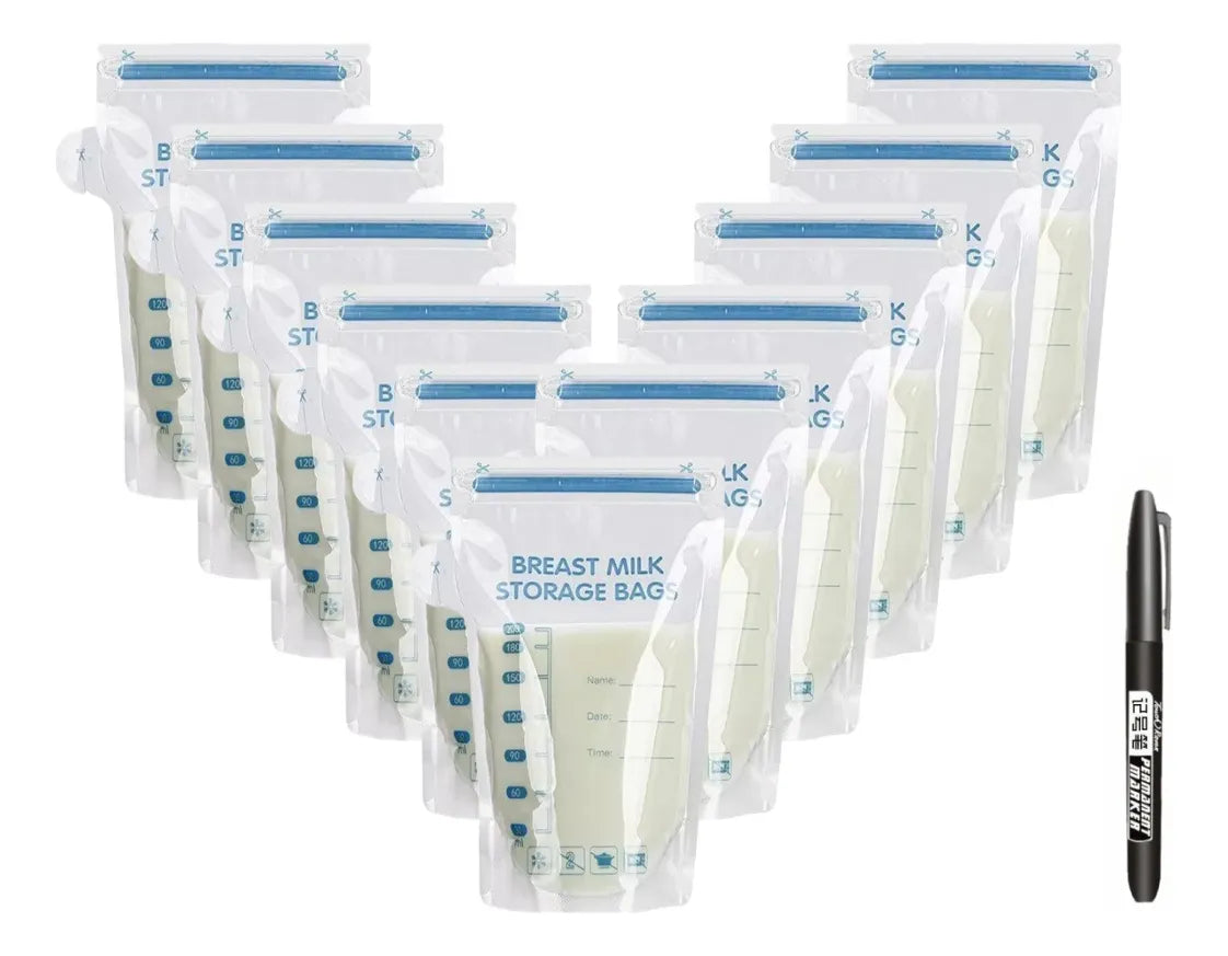 100 Bolsas para Leche Materna 250ml – Almacenamiento Seguro y Práctico para la Lactancia
