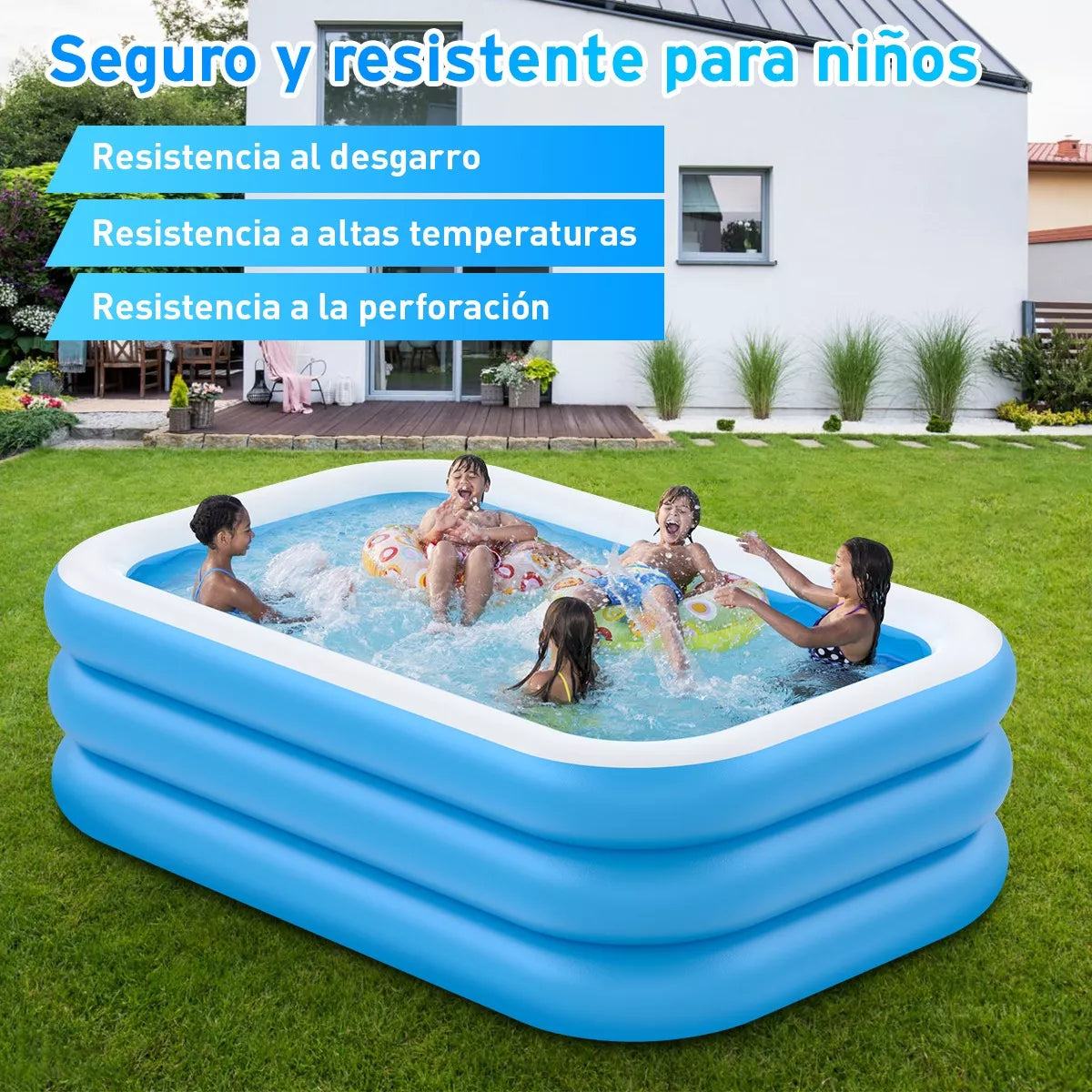 Alberca Inflable Grande 3 Metros – Ideal para Niños y Adultos