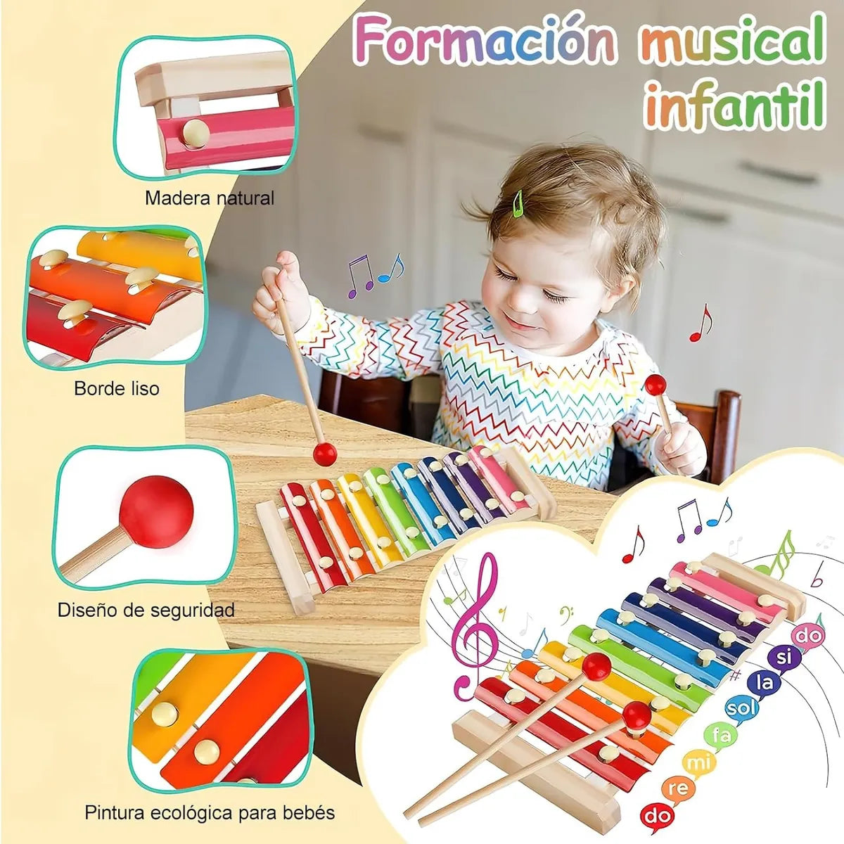 Paquete Didáctico Infantil de Estimulación Temprana – 5 Piezas