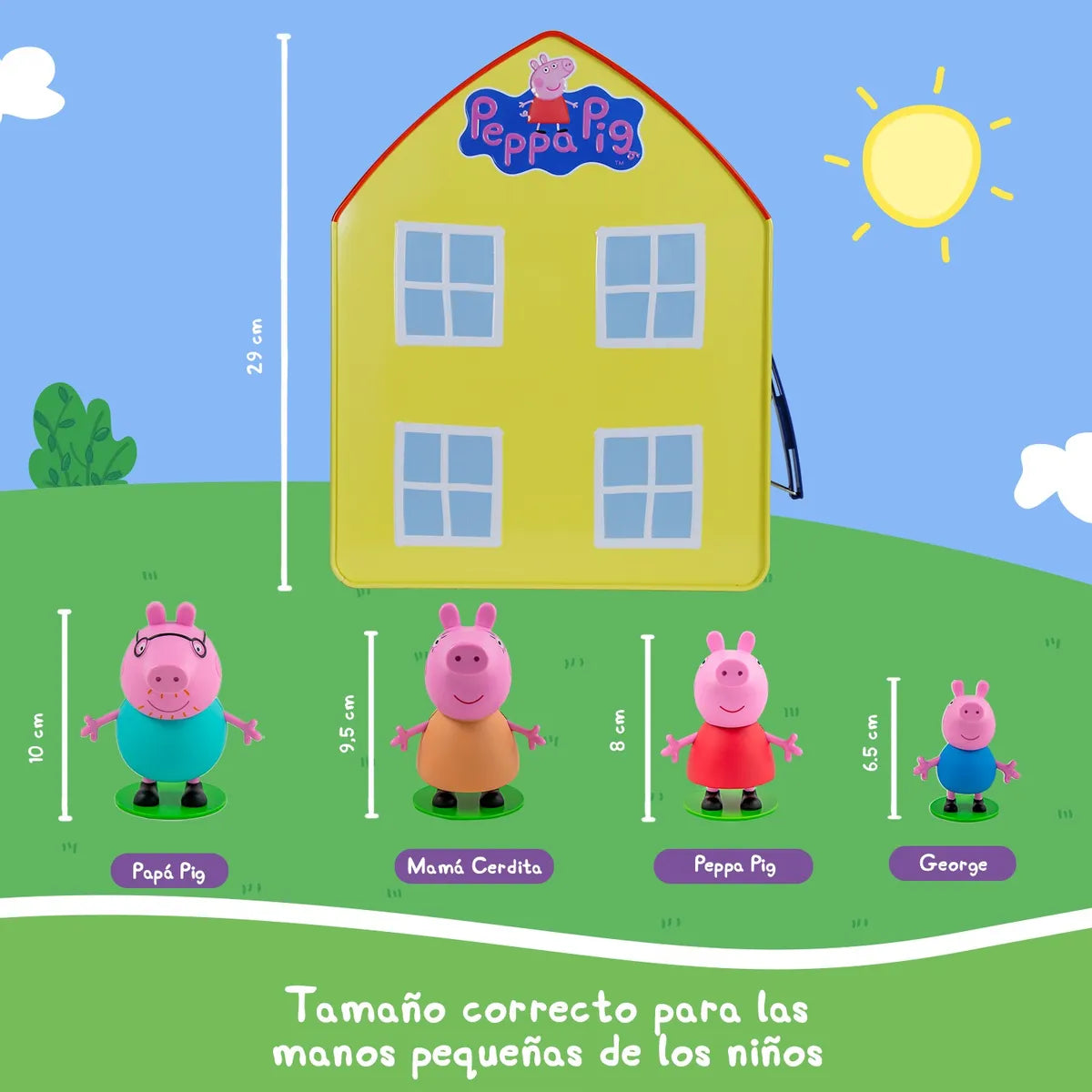 Set de 4 Figuras Peppa Pig – Juguete Didáctico y Coleccionable