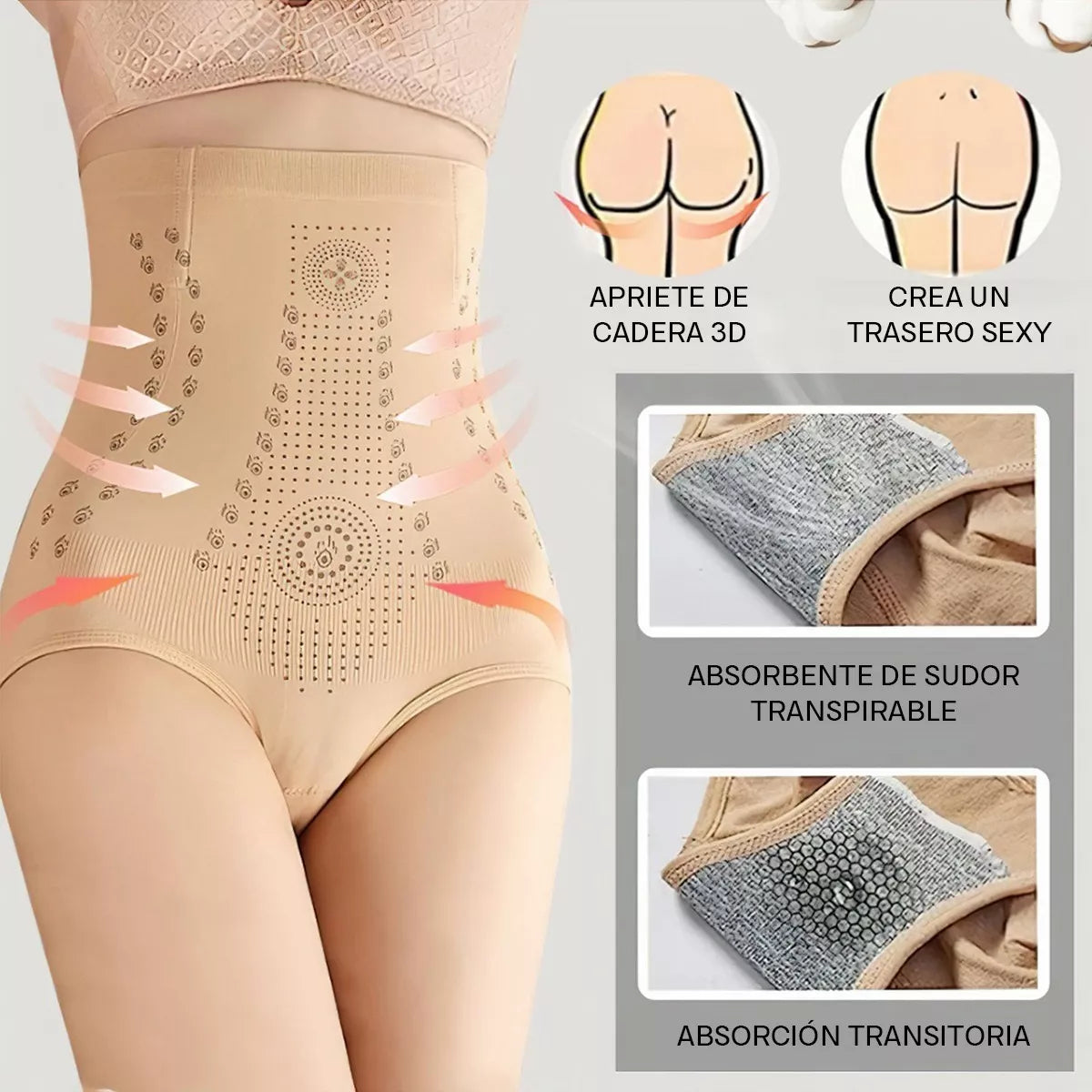 2 Panty Moldeadora Abdomen Pompi