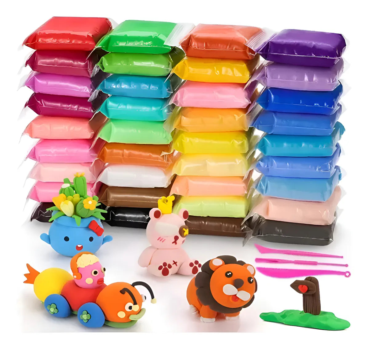 Moldeable 48 Piezas – Plastilina de Colores para Niños
