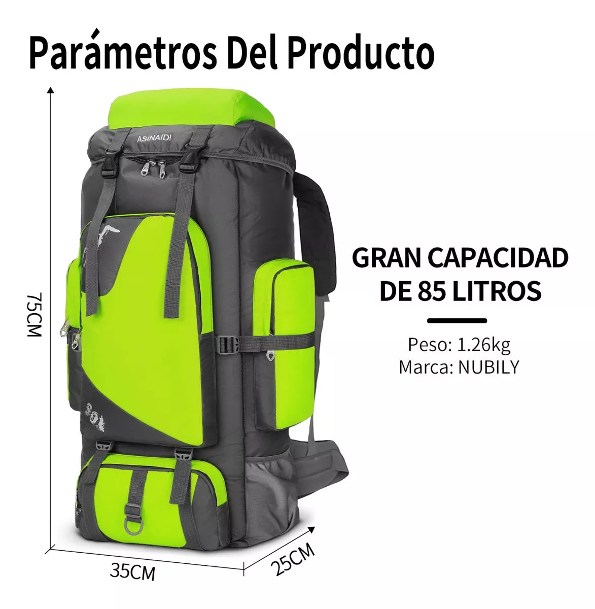 85l Mochila De Senderismomochila Impermeable Mochila Táctica