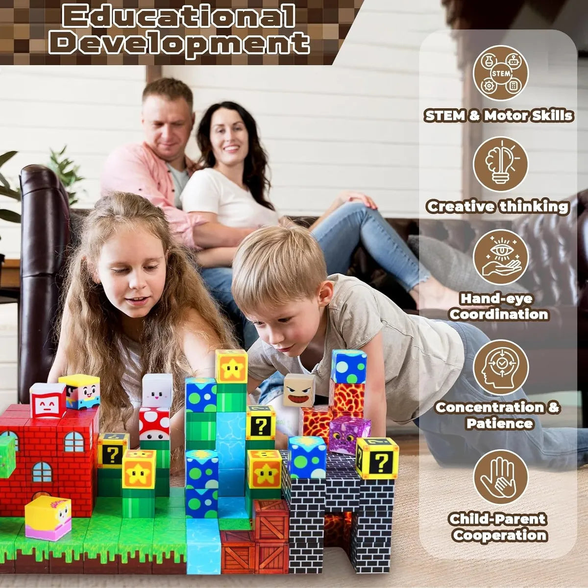 Set de Bloques de Construcción y Rompecabezas – Creatividad, Lógica y Diversión para Niños