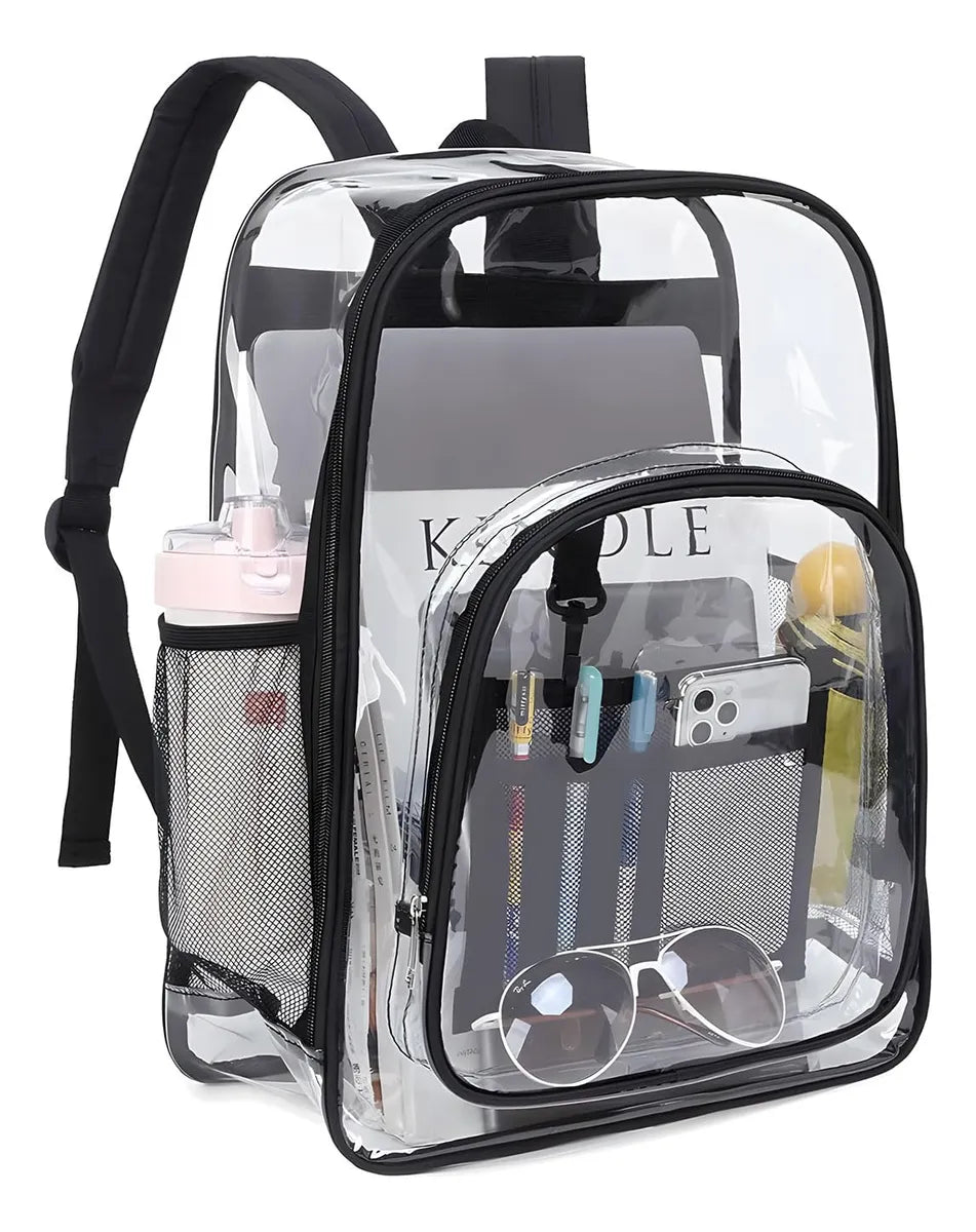 Mochila Transparente Unisex Estilo Coreano – Color Negro