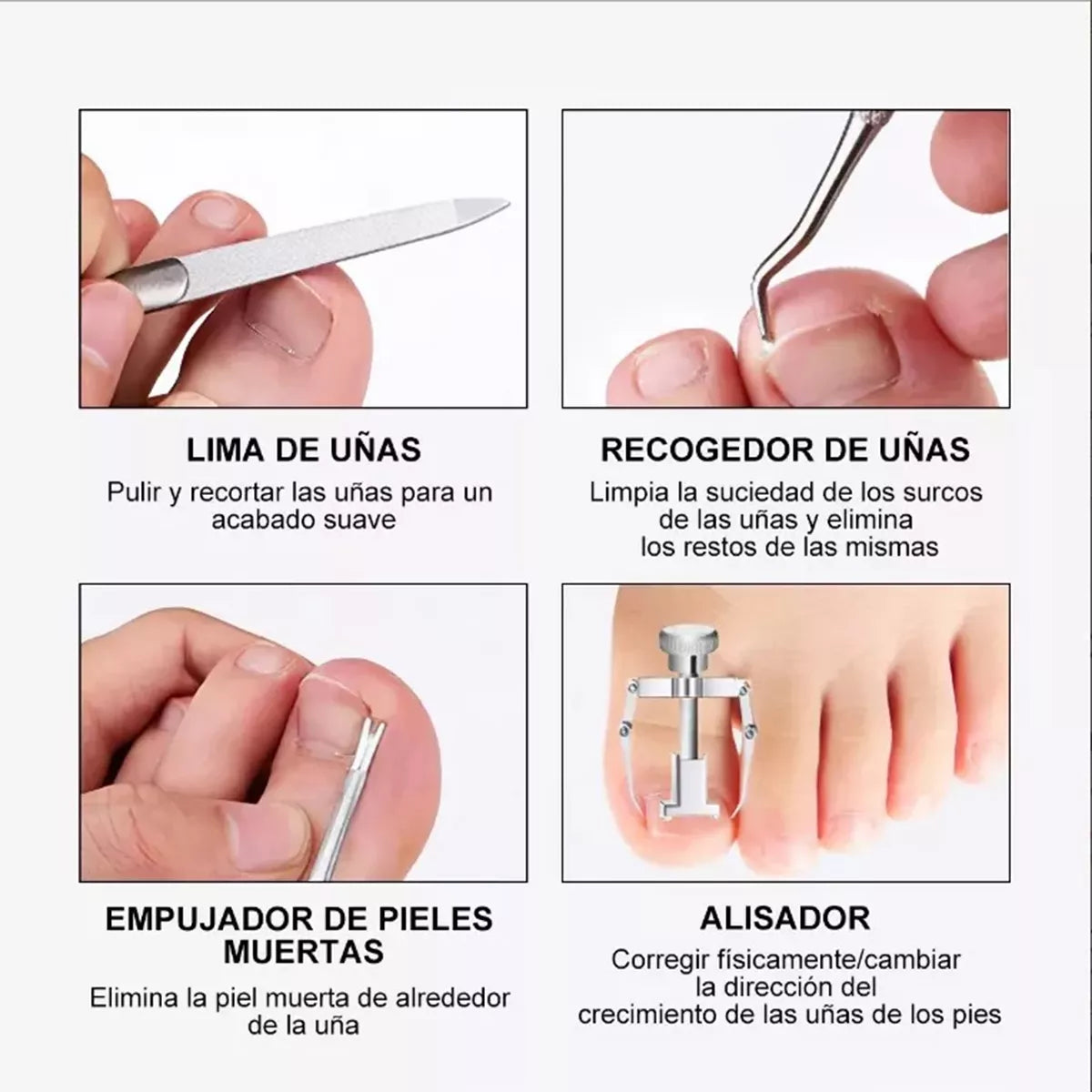 13 Piezas Pedicure Set De Manicure Profesional Cortar Uñas Encarnadas