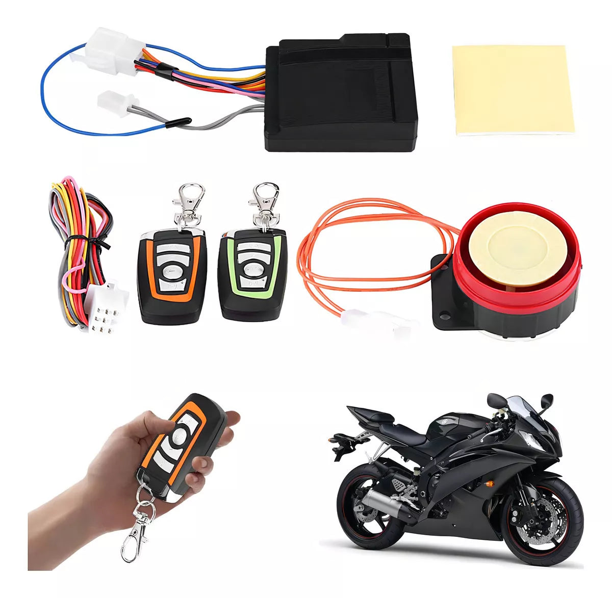 Alarma Antirrobo para Moto con Encendido a Distancia y Control Remoto