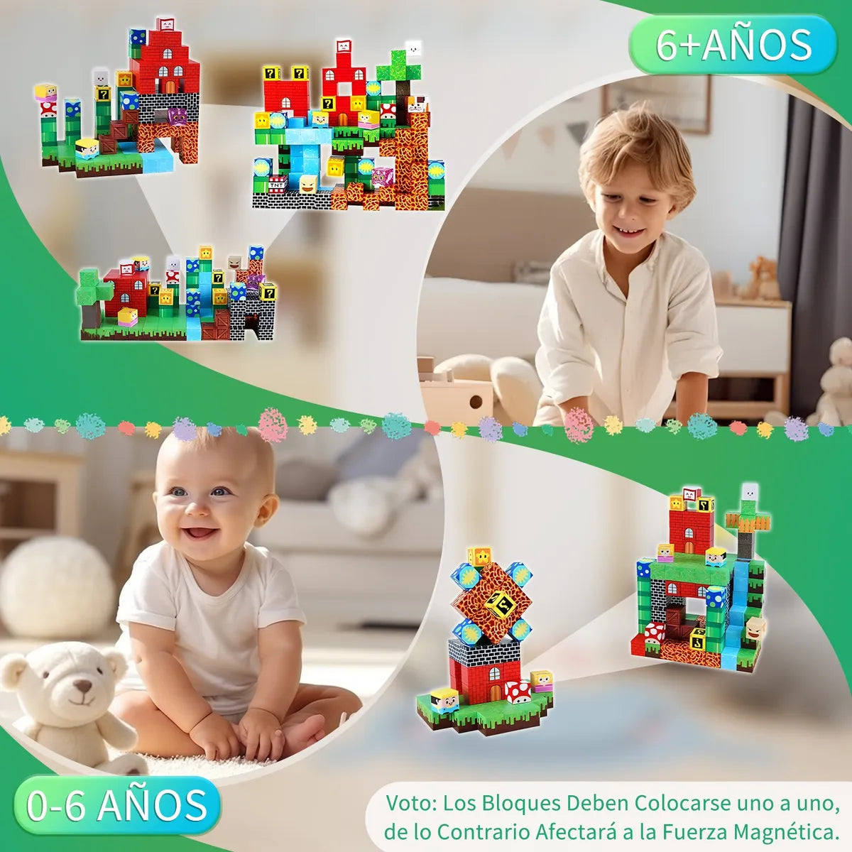 Set de Bloques de Construcción y Rompecabezas – Creatividad, Lógica y Diversión para Niños