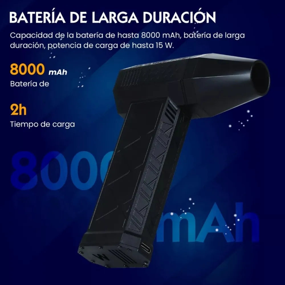 Ventilador Turbo Mini Jet De 130000 Rpm 52 M/s , Sopladora