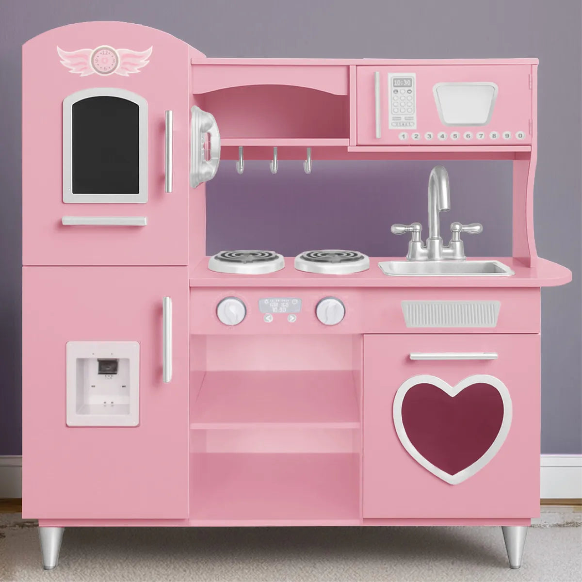 Cocinita de Madera Rosa Deluxe Vintage