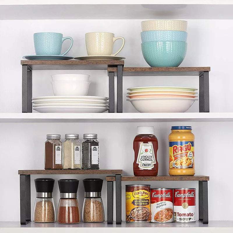 2 Especieros Organizador Repisas Estante De Cocina Madera