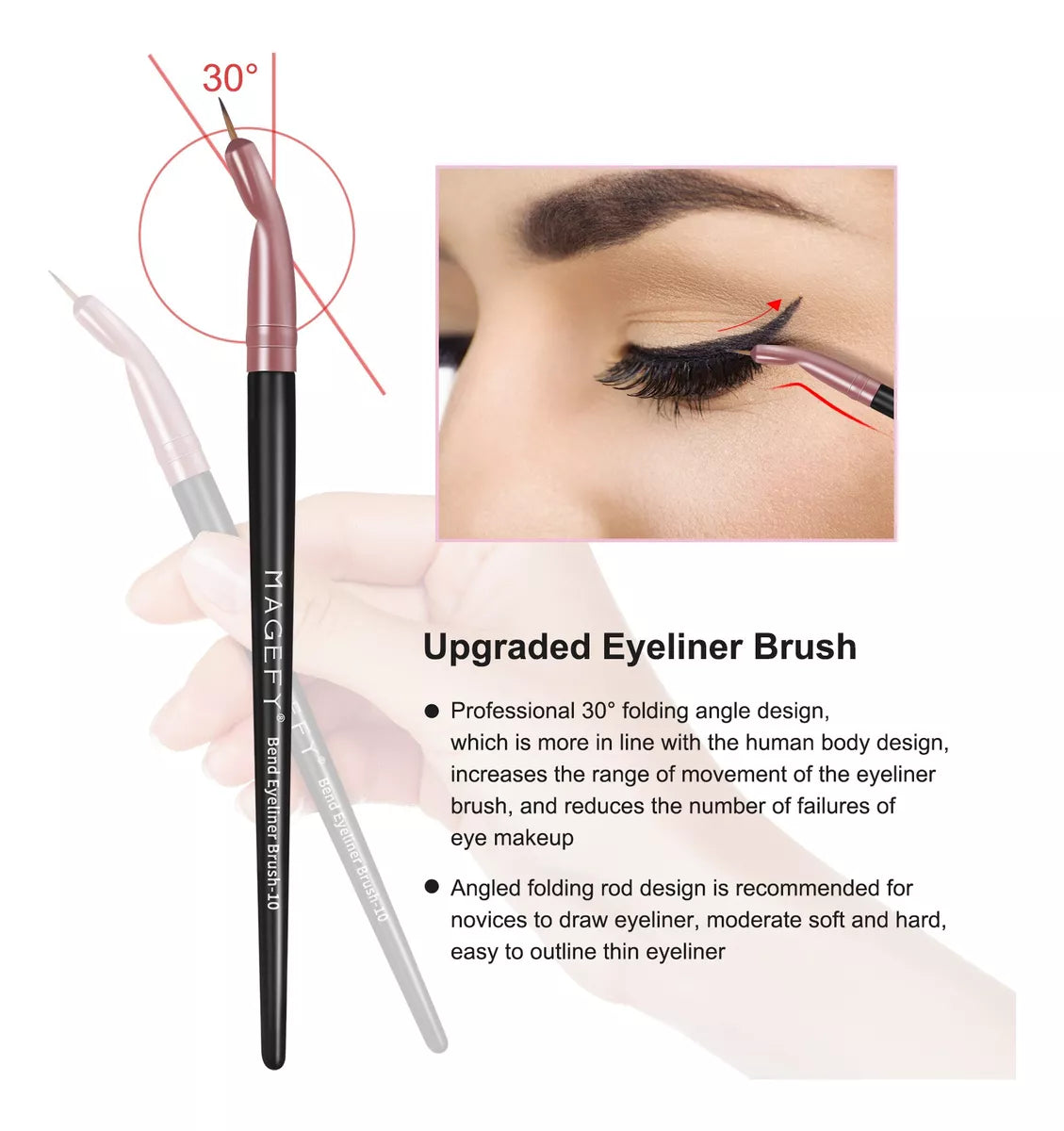 28 Brochas De Maquillaje Profesional y Estuche