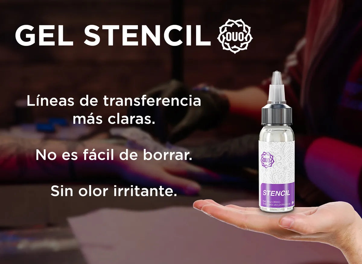10pz Papel Hectográfico Transfer Tatuar + Stencil Gel Set