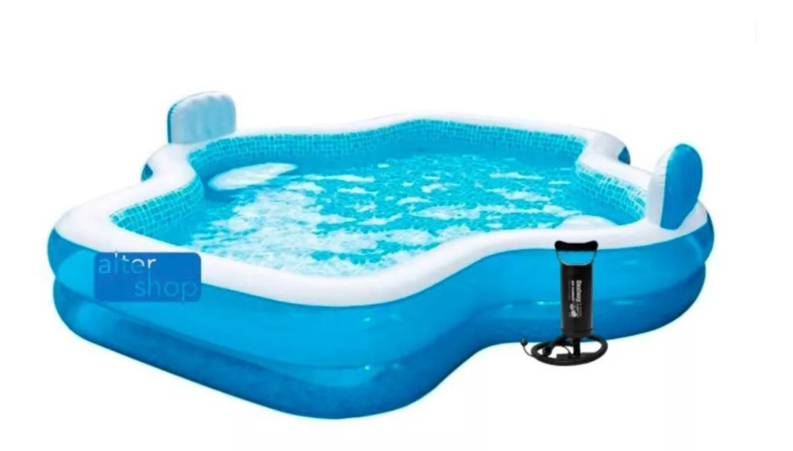 Alberca Inflable Familiar Summer Waves 305 x 279 x 60 cm – Diversión Refrescante para Toda la Familia