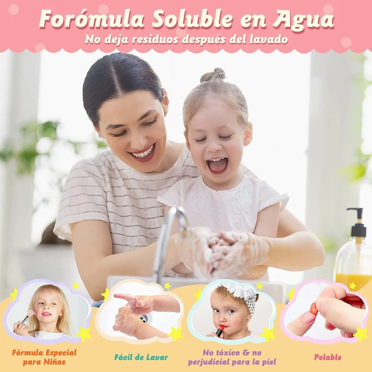 Kit de Juguetes de Maquillaje Infantil – Regalo Ideal para Niñas