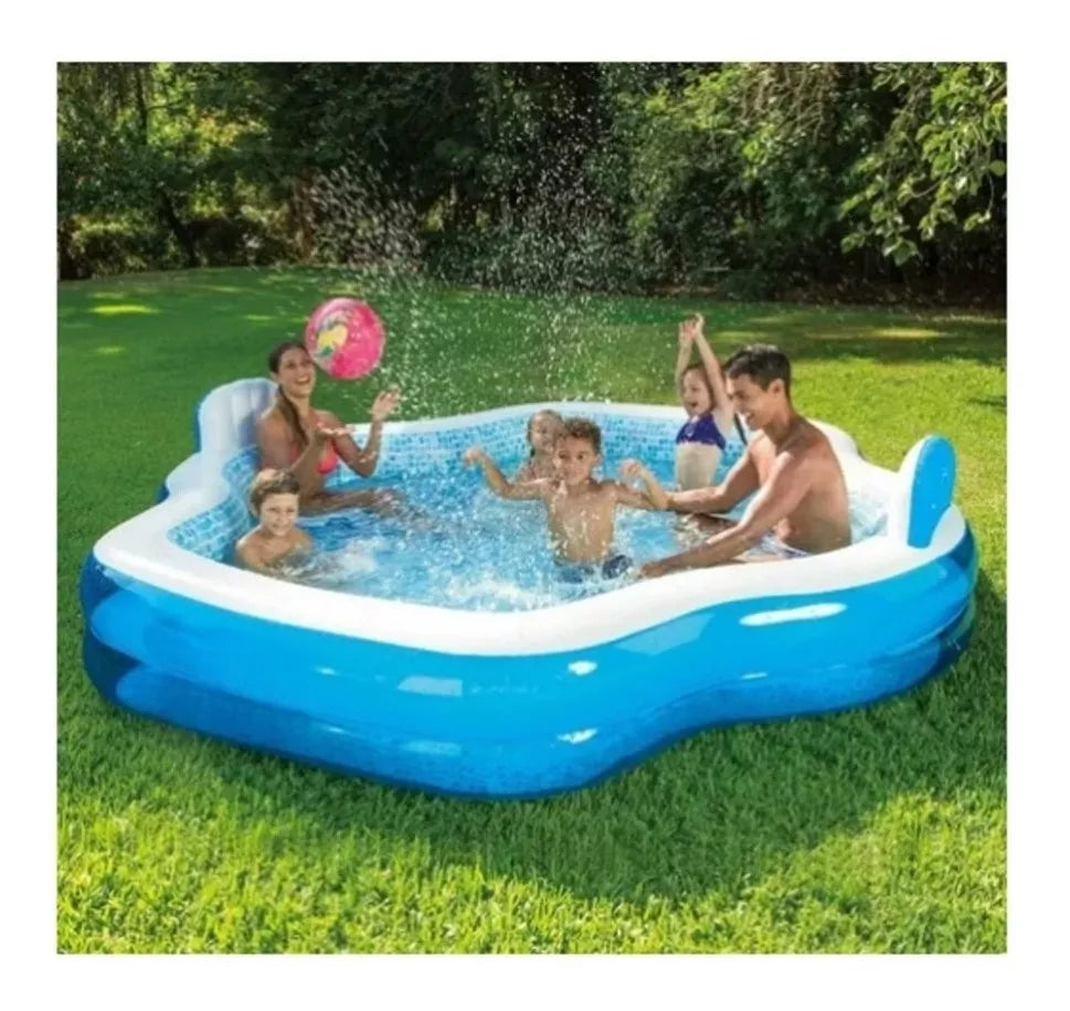 Alberca Inflable Familiar Summer Waves 305 x 279 x 60 cm – Diversión Refrescante para Toda la Familia