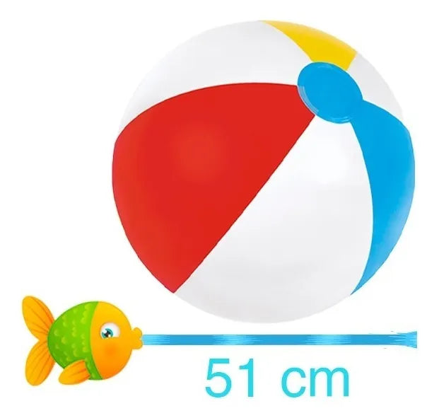Pelota Inflable 51 cm – Diversión para Playa, Alberca y Jardín