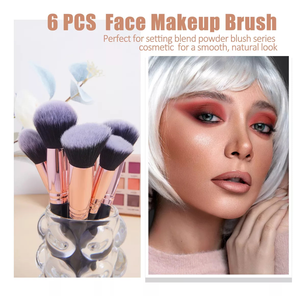 28 Brochas De Maquillaje Profesional y Estuche