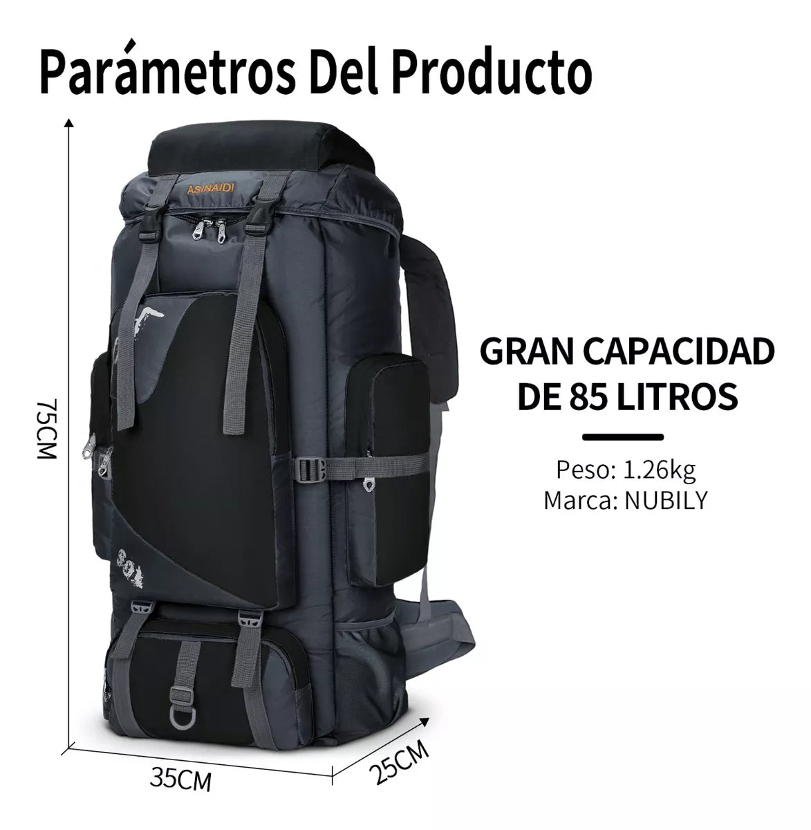 85l Mochila De Senderismomochila Impermeable Mochila Táctica