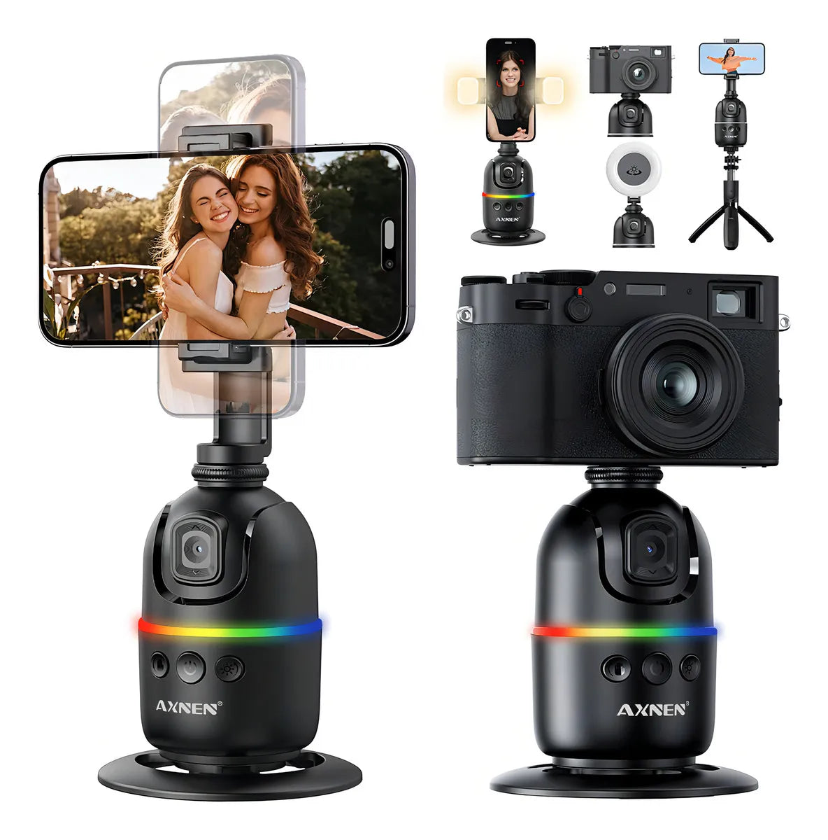 Gimbal Estabilizador de Celular con Seguimiento AI P03 – Plegable, Ligero y Recargable