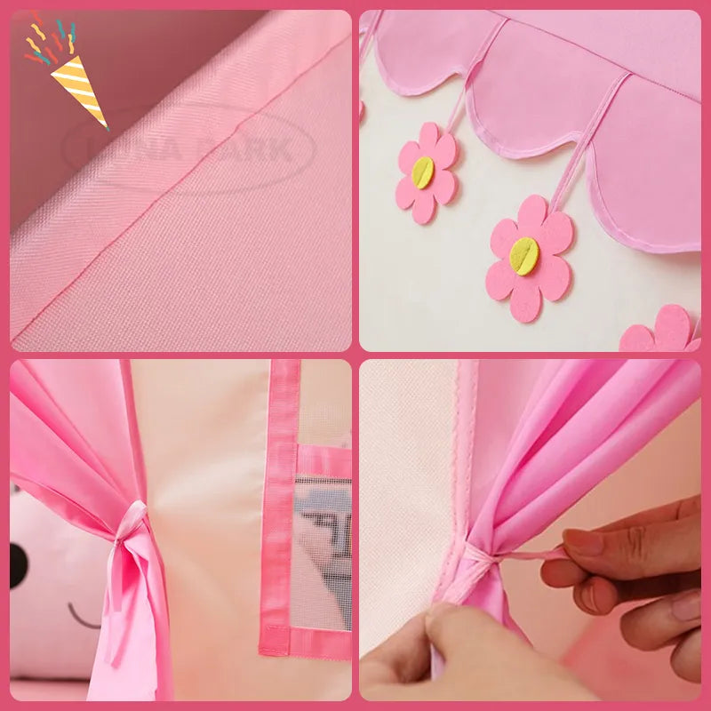 Casa Castillo de Princesa para Niñas – Tienda de Juego Interior