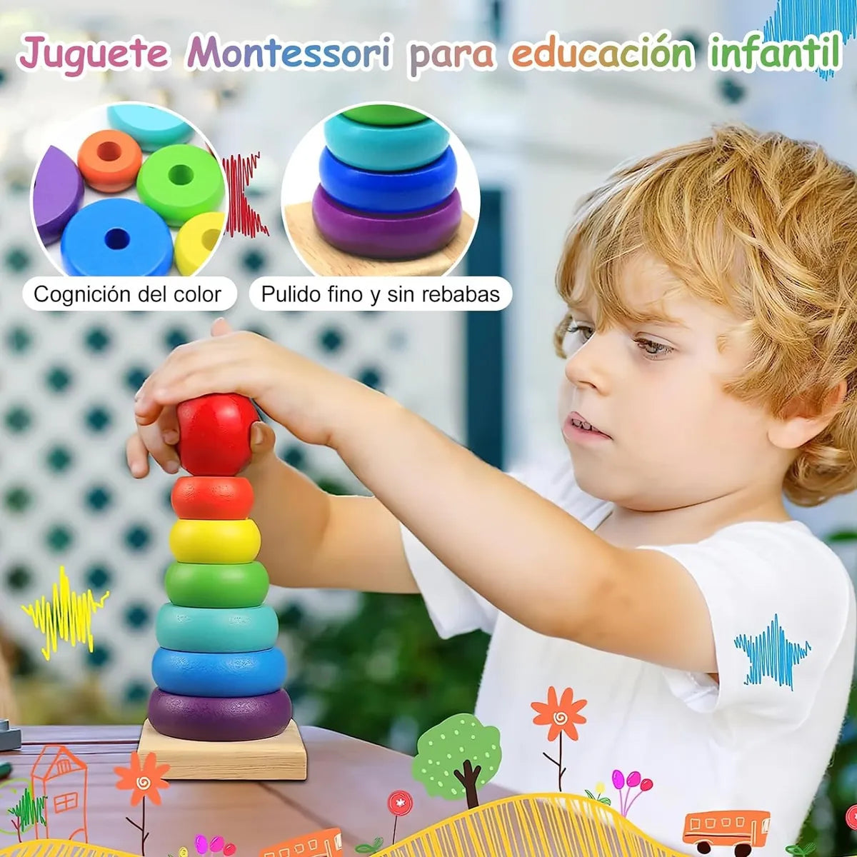 Paquete Didáctico Infantil de Estimulación Temprana – 5 Piezas