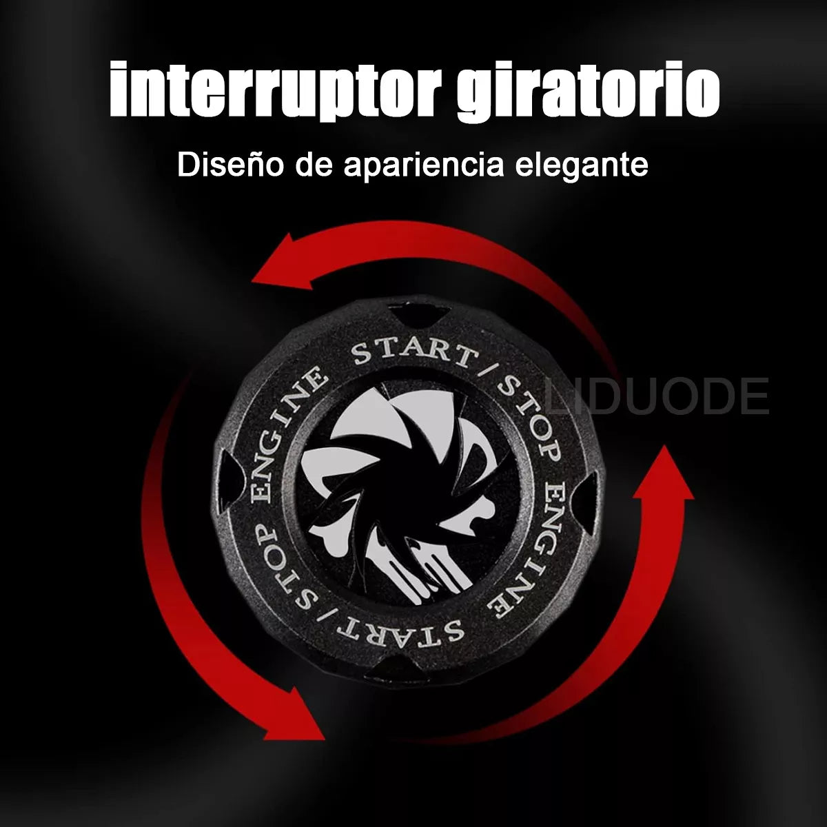 2pz Accesorio Decorativo Stop Negro