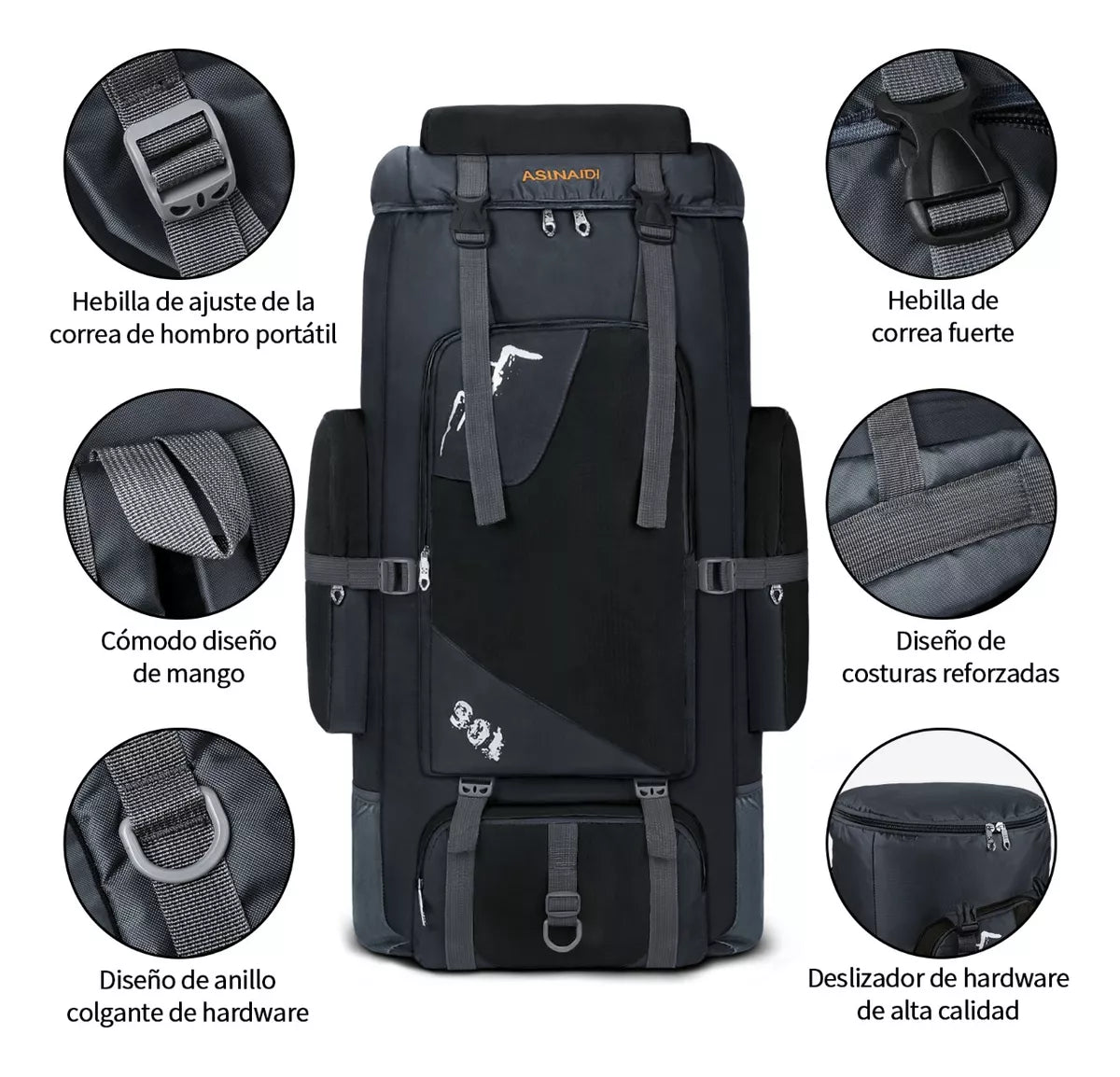 85l Mochila De Senderismomochila Impermeable Mochila Táctica