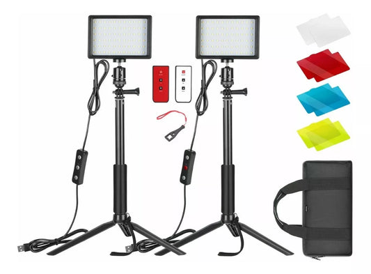 2pcs Usb Led Kit Luz Video Iluminación Fotografía Regulable