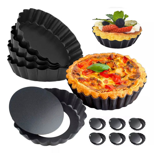 6 Molde Mini Pay Tarta Tartaleta