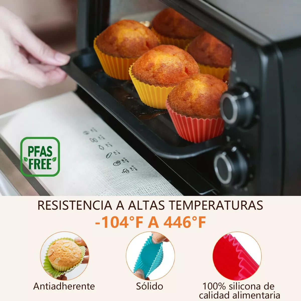 12 piezas Moldes De Silicona De Pastelería