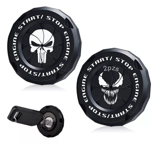 2pz Accesorio Decorativo Stop Negro